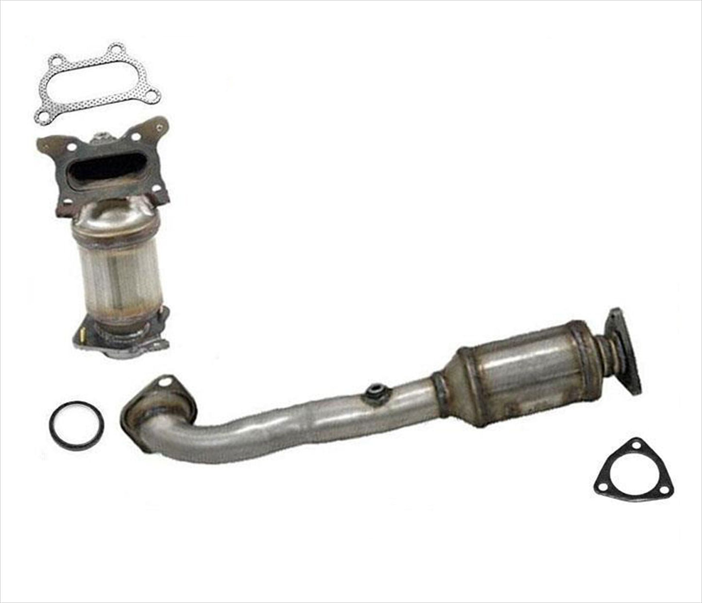 Front Upper & Lower Catalytic Converters For Honda CRV CR-V 2.4L 2010 2011
