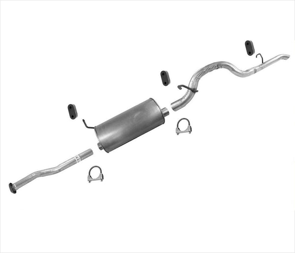 Muffler Exhaust Pipe System for 04-12 Colorado With 126 Inch Wheel Base