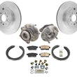 Rear Wheel Bearing & Hub & Rotors & Ceramic Pads 7PC for 07-15 Mazda CX9 AWD 4x4