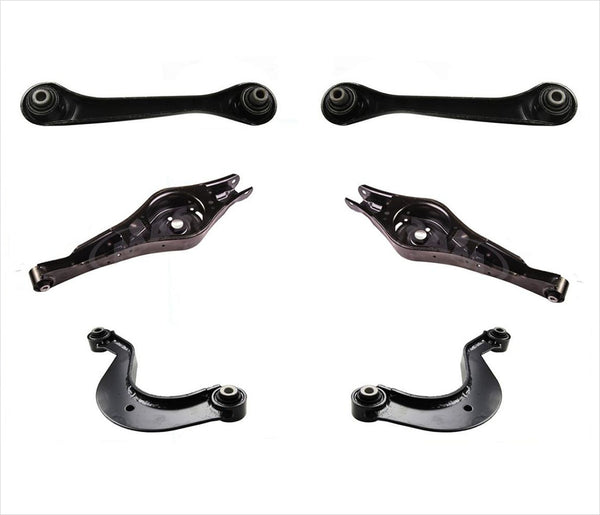 6 Pcs Kit Rear Upper Lower Control Arms 06-13 for Audi A6 Volkswagen 05-11 Jetta