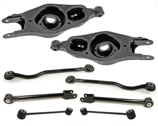 Rear Upper Lower Control Arms W/ Bushings & Links For Chrysler 300 2005-2022