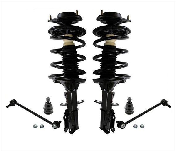Front Complete Coil Spring Struts Ball Joints for Kia Spectra 6pc 04-09