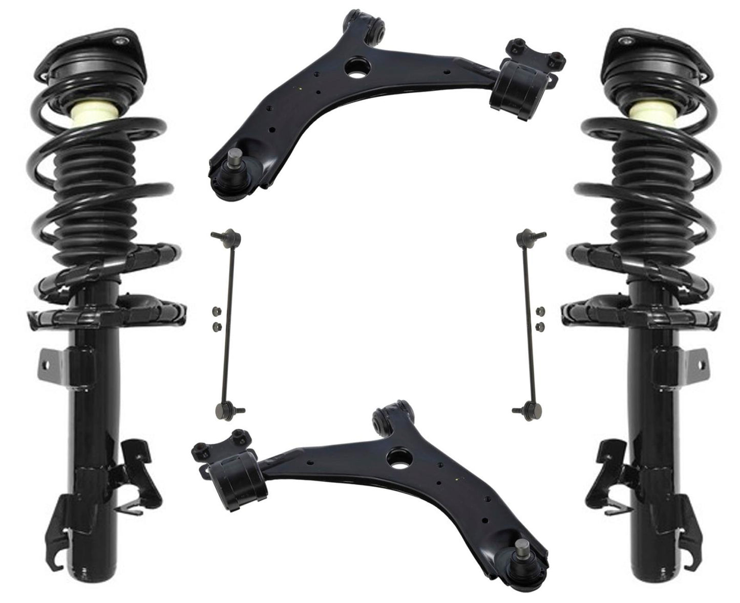 Front Complete Struts Lower Control Arms & Sway Bar Links For Mazda 5 2006-2015