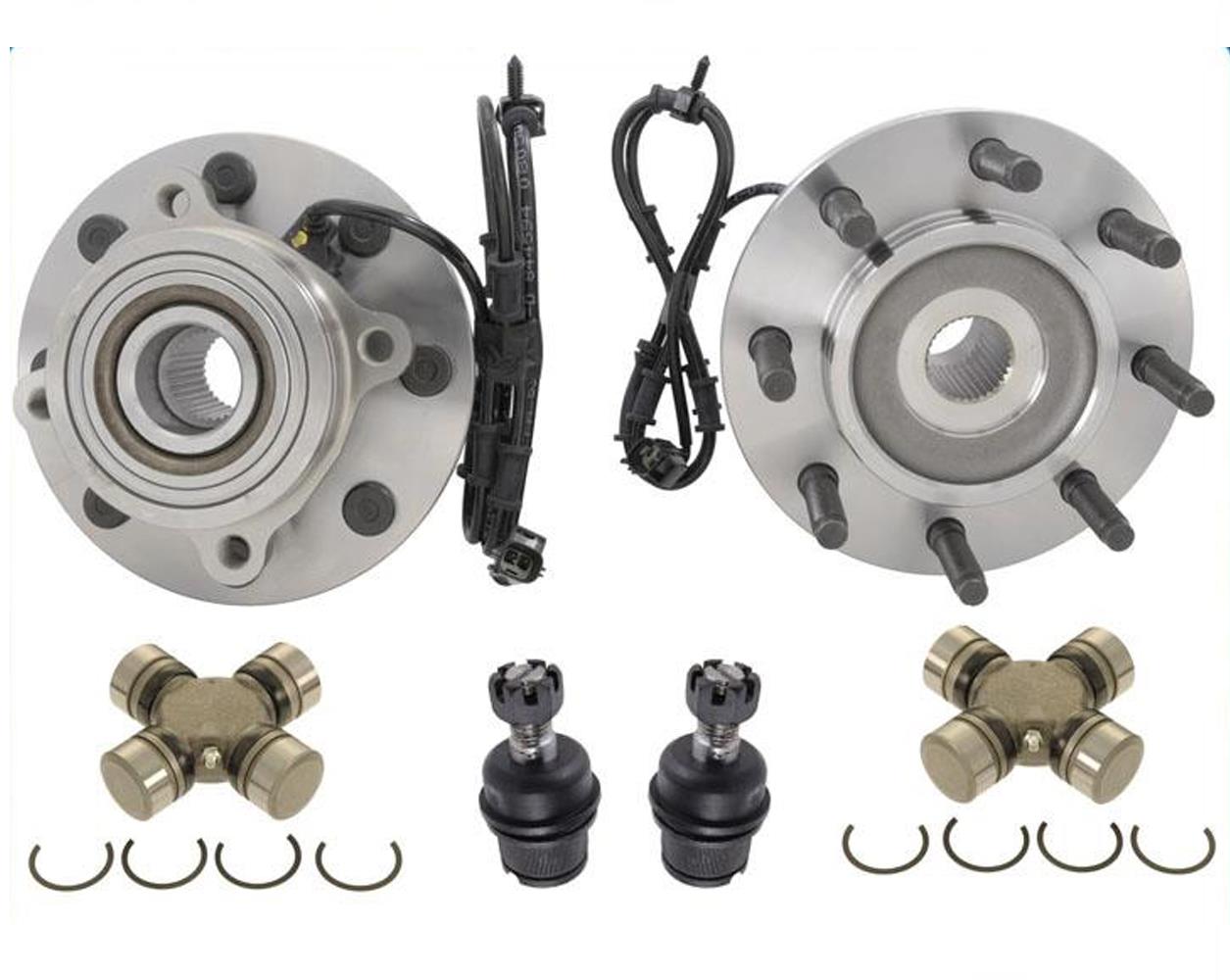 Front Wheel Hubs U Joints Ball Joints for Dodge Ram 2500 03-05 4 Wheel Drive