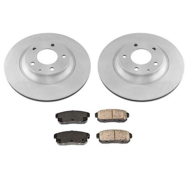 Rotores de disco de freno trasero y pastillas de cerámica para Mazda RX8 301MM 2004-2011