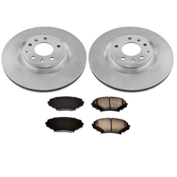 Front 302MM Brake Rotors & Brake Pads for Mazda RX8 Base Model 2004-2008