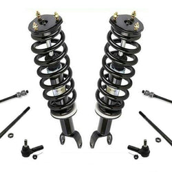 09-12 Ram 1500 Pick Up 4x4 Front Coil Spring Strut Mounts Tie Rods Sway Bar 8Pc