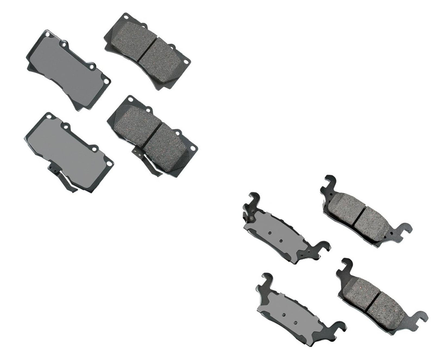 Se adapta a pastillas de freno de cerámica delanteras y traseras Hummer H3 H3T 2006-2010.