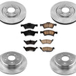 Brake Rotors Brake Pads for Chrysler Grand Voyager 01-07 w 4 Wheel Brake Rotors