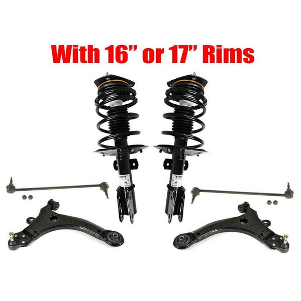 Front Struts Lower Control Arms Sway Bar Links 6PCS for Pontiac Grand Prix 04-08