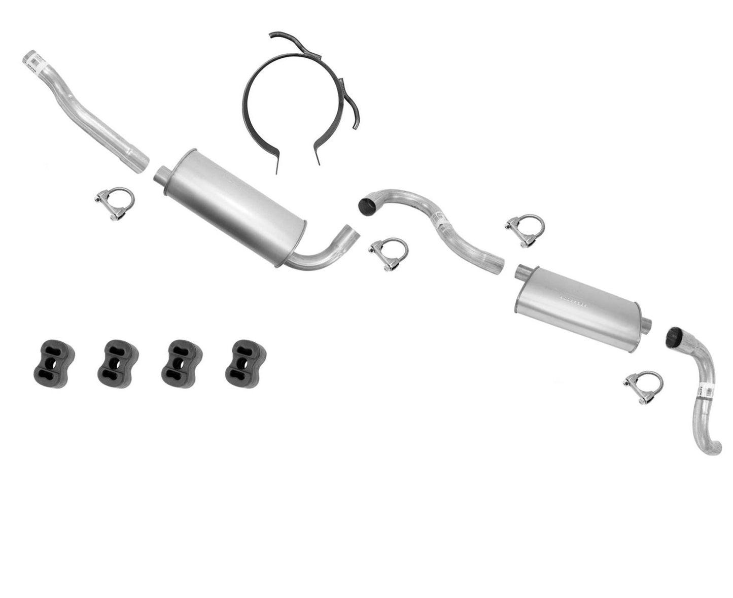 1985-1987 Volvo 740 Sistema de escape sin silenciador turbo