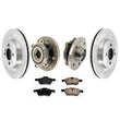 Front Brake Disc Rotors & Pads Hub Wheel Bearings 5pc for Mini Cooper 02-04