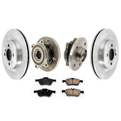 Front Brake Disc Rotors & Pads Hub Wheel Bearings 5pc for Mini Cooper 02-04