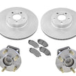 Rodamientos de cubo de rueda delantera, rotores y pastillas de freno para Subaru Legacy 05-12 no Turbo