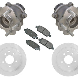 Rear Wheel Bearings Rotors & Ceramic Pads for Front Wheel Drive Rouge 08-13