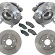 Rodamientos de rueda delantera, rotores de freno y pastillas de freno de cerámica para Altima 2.5L 07-13