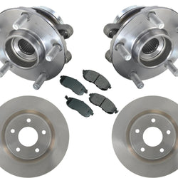 Rodamientos de rueda delantera, rotores de freno y pastillas de freno de cerámica para Altima 2.5L 07-13