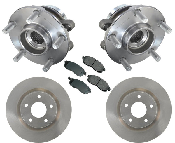 Rodamientos de rueda delantera, rotores de freno y pastillas de freno de cerámica para Altima 2.5L 07-13