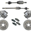 Rotores y almohadillas de rodamientos de eje delantero para transmisión automática Altima 2.5L 07-13