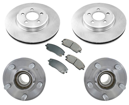 Almohadillas de rotores de rodamientos delanteros para cargador 05-11, tracción trasera y rotor sólido Rr