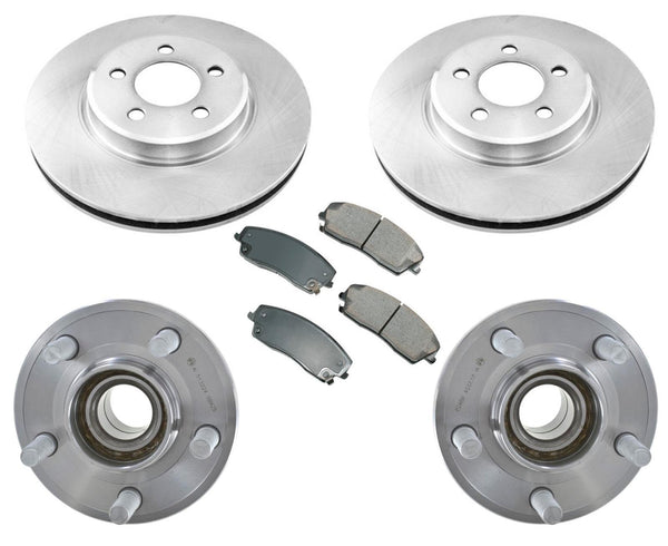 Almohadillas de rotores de rodamientos delanteros para cargador 05-11, tracción trasera y rotor sólido Rr