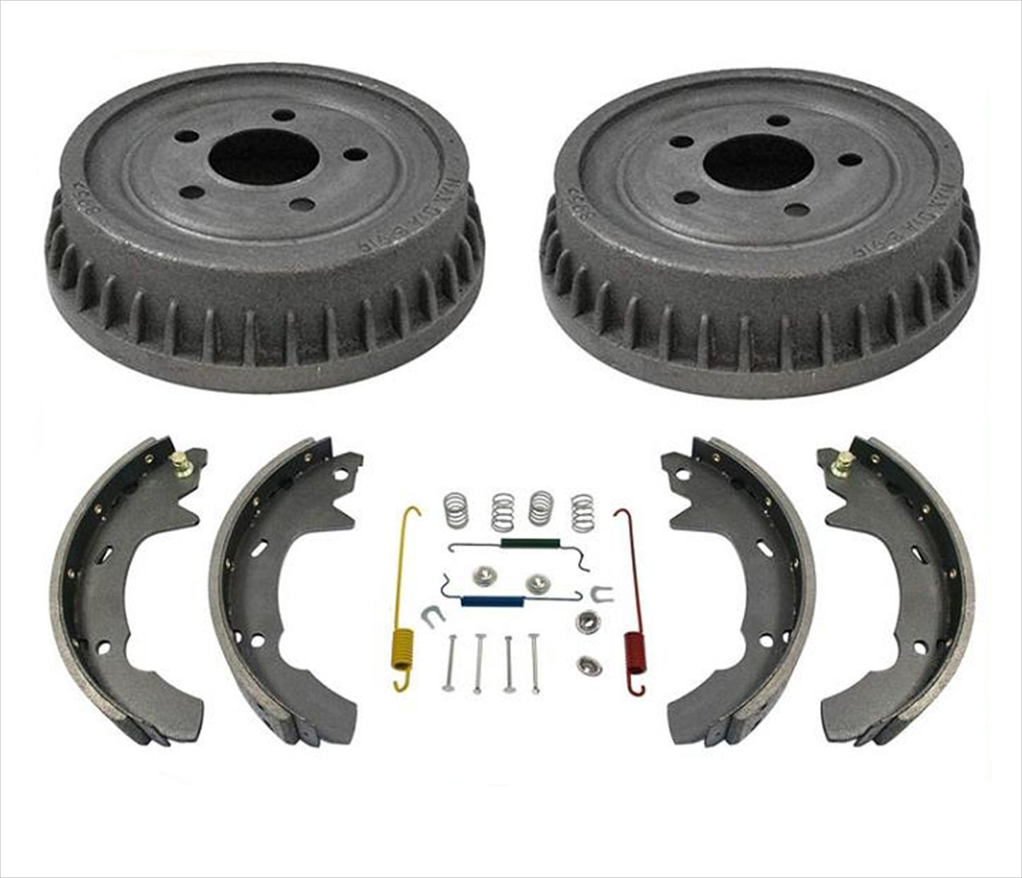 93-00 Ford Taurus 4 puertas Sedan (2) Rr Tambores de freno, zapatas y resortes 4 piezas