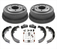 Rear 5 Lug Drums Shoes Wheel Cylinders Spring kit for Dodge Van B150 85-97