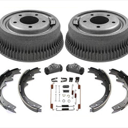 Rear 5 Lug Drums Shoes Wheel Cylinders Spring kit for Dodge Van B150 85-97