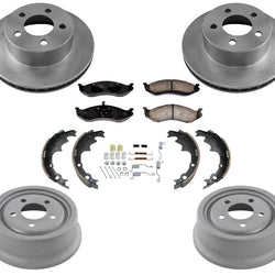 Kit de resorte para zapatas de freno y rotores de tambor trasero de 9 pulgadas para Jeep Cherokee 94-98