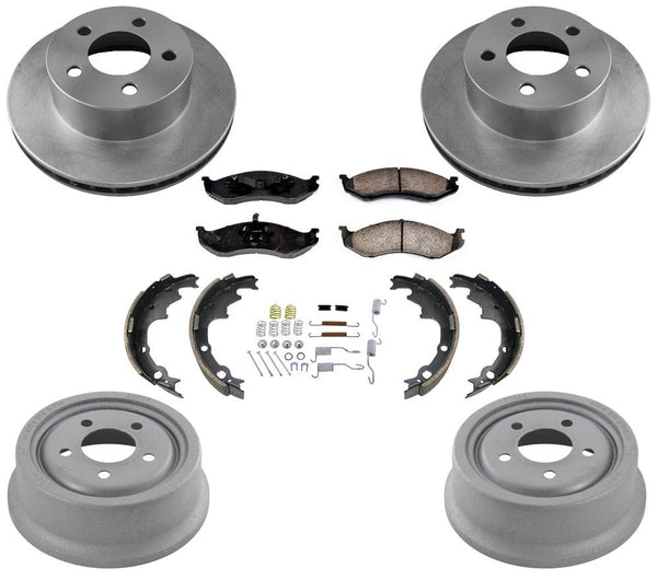 Kit de resorte para zapatas de freno y rotores de tambor trasero de 9 pulgadas para Jeep Cherokee 94-98