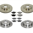 Front & Rear Brake Rotors & Pads For Ford Escape 13-16 Turbo All Wheel Drive