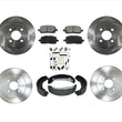 Rotors Brake Pads Drums Shoes Spring Kit for Chevrolet Cobalt 2.2L 09-10 4 Bolt