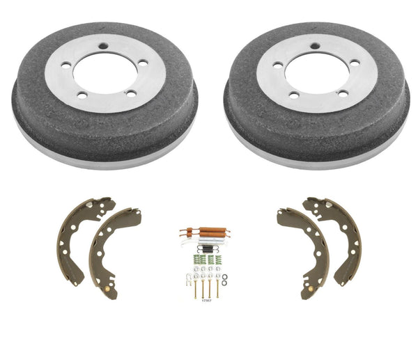 Rear Brake Drums Brake Shoes & Hardware Kit For 1995 2001 2002 Mitsubishi Galant