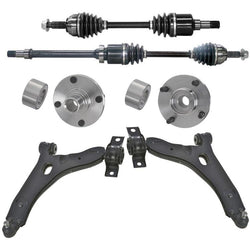 Frnt Hub Bearings Axles Control Arms for Ford 05-11 Focus Automatic Transmission