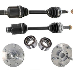 Front Hub & Bearing Kits Front CV Axle Shafts For 2006-2008 Mazda 6 S 3.0L Auto