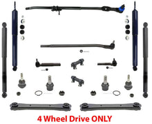 F+R Shocks Drag Links Tie Rods Ball Joints 16Pc KIT RAM 2500 4 Wheel Drive 08-12