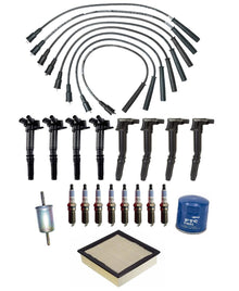 Wires Ignition Coils Spark Plugs Air Oil Filters for Ford F250 6.2 2010-2014 20P