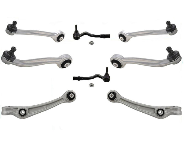 Front Lower & Upper Control Arms & Tie Rods 8PC KIT for Audi A4 12-15 & A5 12-14