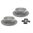 Fits 1992-2000 Mitsubishi Montero (2) Rear Brake Rotors & Ceramic Pads