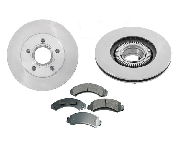 Fits 93-94 Explorer & Navajo 4 Wheel Drive Front Brake Rotors & Ceramic Pads