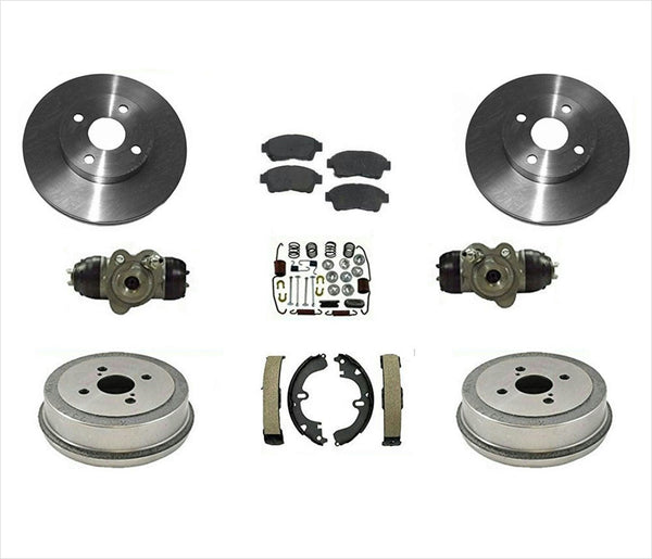 Fits 93-97 Corolla Prizm Brake Disc Rotors Pads Drums Shoes Cylinders Springs 9P