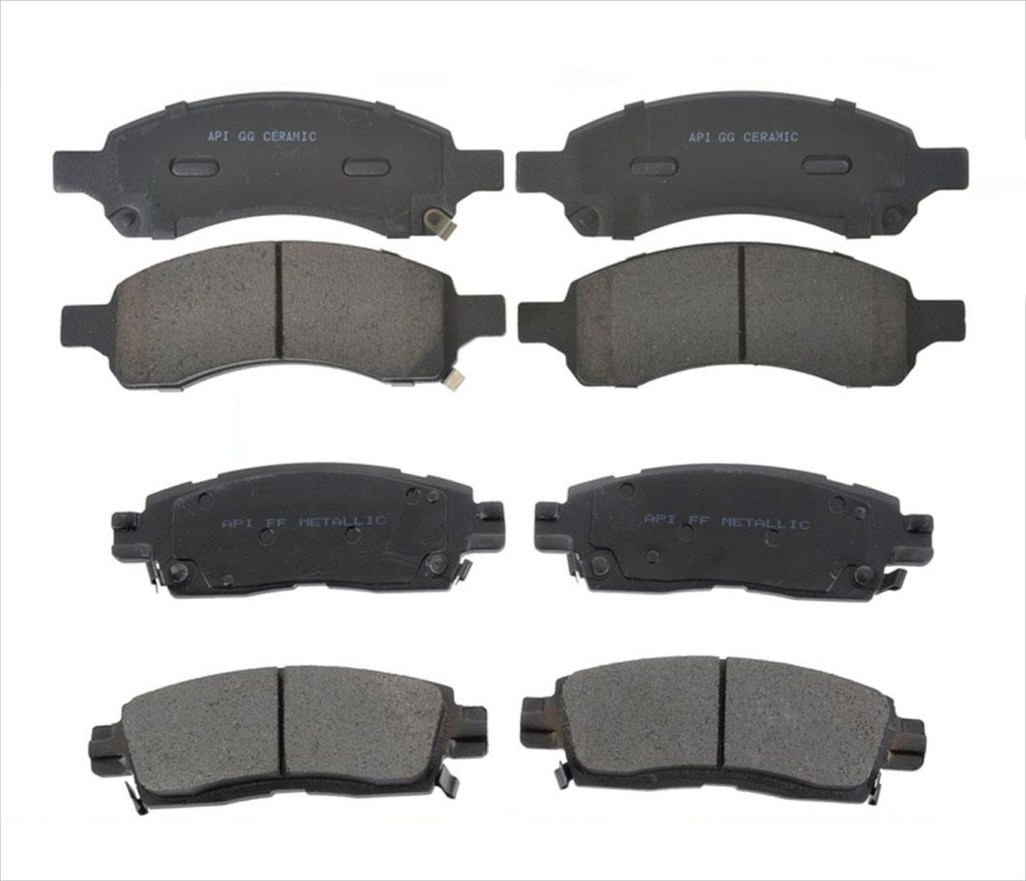 Para pastillas de freno de cerámica delanteras y traseras GMC Arcadia 2007-2016.