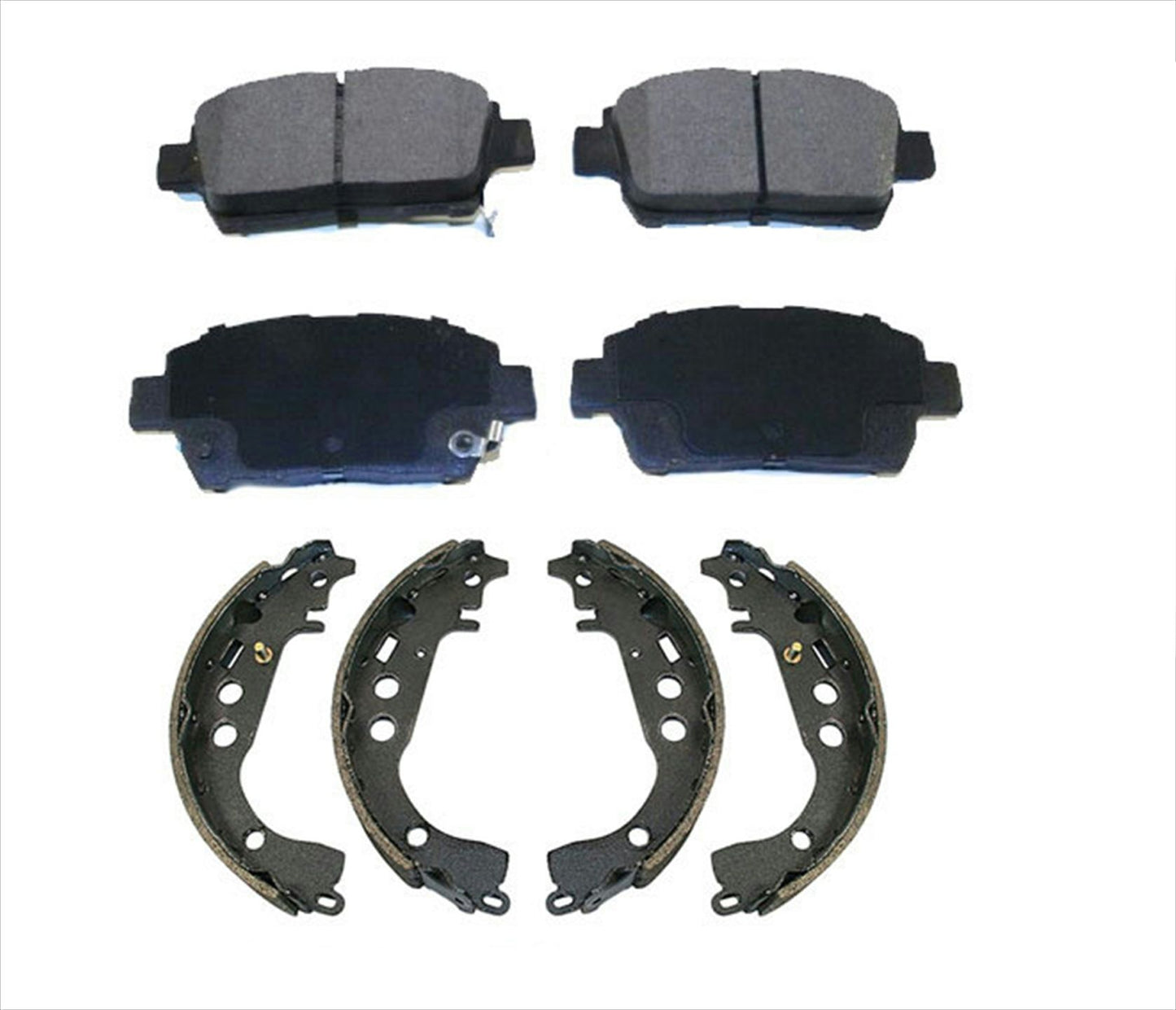Pastillas de freno de cerámica delanteras y zapatas de freno traseras para Toyota Prius 01-08 2 piezas