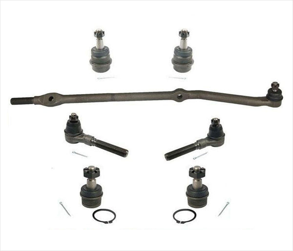 Kit de 8 piezas de rótulas de varillas de amarre de enlace de arrastre para Jeep Wrangler 97-06