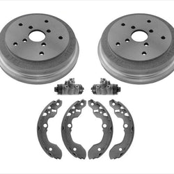 Se adapta a 1991-1995 Tracker 91-95 Sidekick Tambores de freno trasero Zapatas Cilindro de rueda