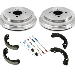 for 02-07 Suzuki Aerio 99-02 Esteem (2) Brake Drums & Brake Shoes & Rear Spring