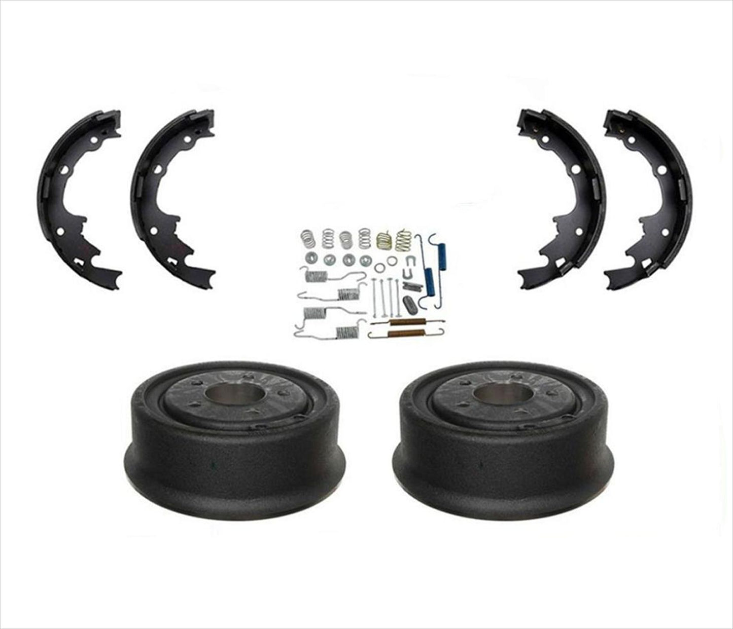 Rear Brake Drums Brake Shoes & Springs For Jeep Wrangler 2001 2002 2003 04 2006