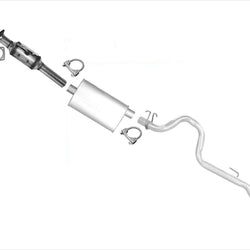 1991-1992 Jeep Wrangler 4.0 Convertidor de silenciador y sistema completo de tubo de escape
