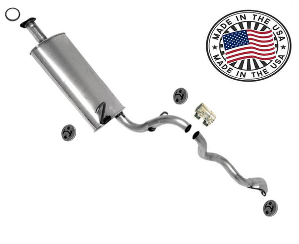 Fits 94-1998 Geo Tracker 1.6L 2 Door Muffler Exhaust System W/ Gaskets & Hangers