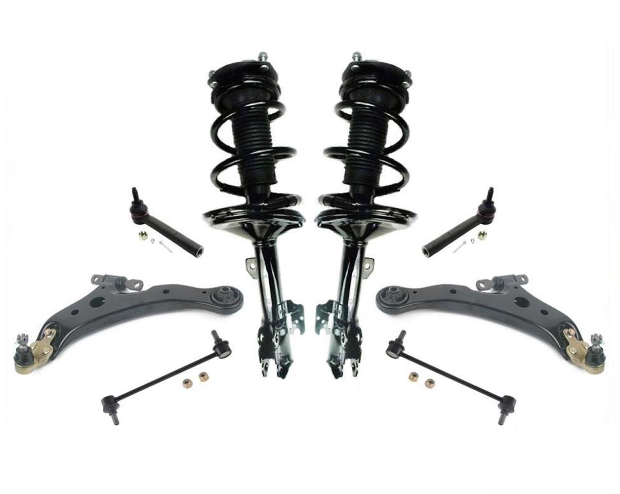 Se adapta a Toyota Highlander All Wheel Drive 04-07, varillas de amarre de brazos de control de puntales delanteros